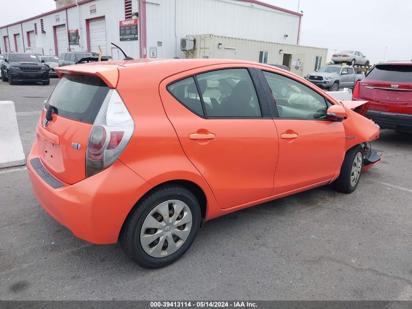 2012 Toyota Prius C Two VIN: JTDKDTB33C1009327 Lot: 39413114