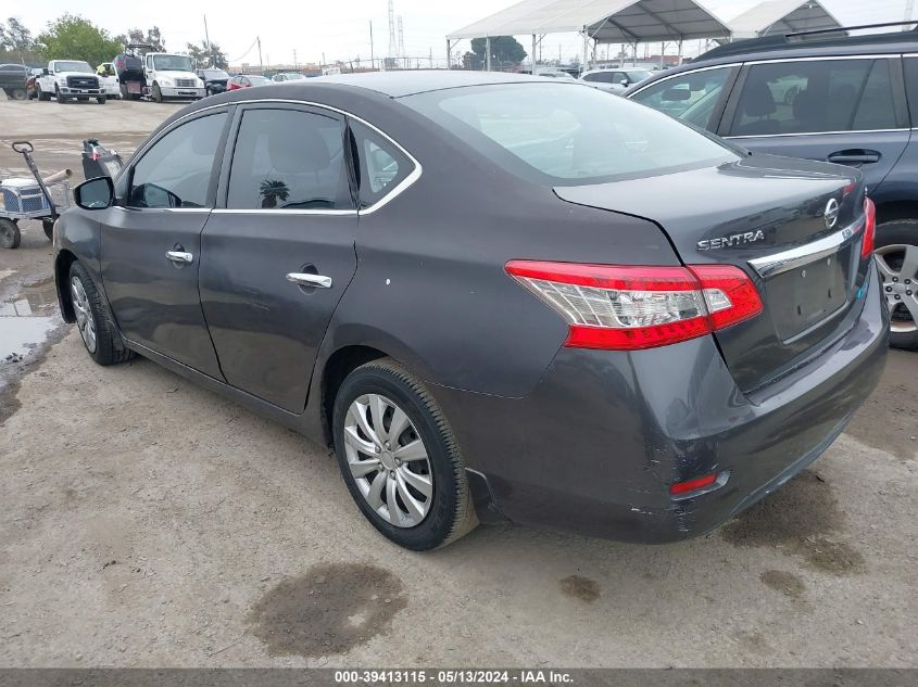 2013 Nissan Sentra Sv VIN: 3N1AB7AP0DL787465 Lot: 39413115