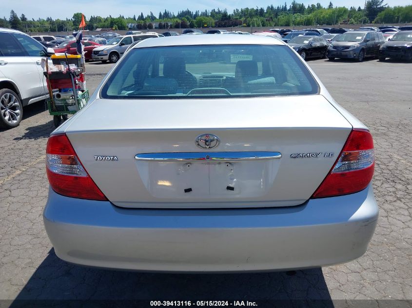 2004 Toyota Camry Le VIN: 4T1BE32K34U345866 Lot: 39413116