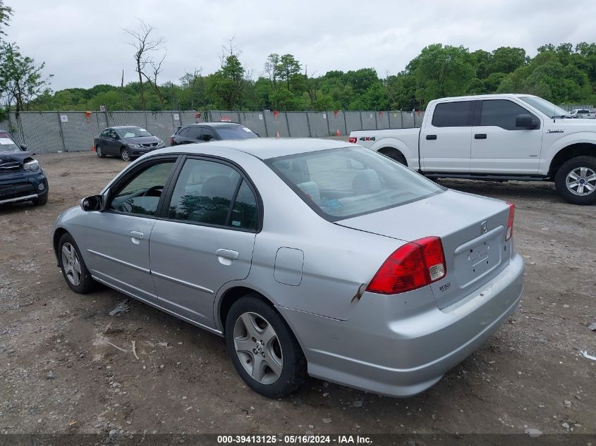 2004 Honda Civic Ex VIN: 2HGES26754H558333 Lot: 39413125