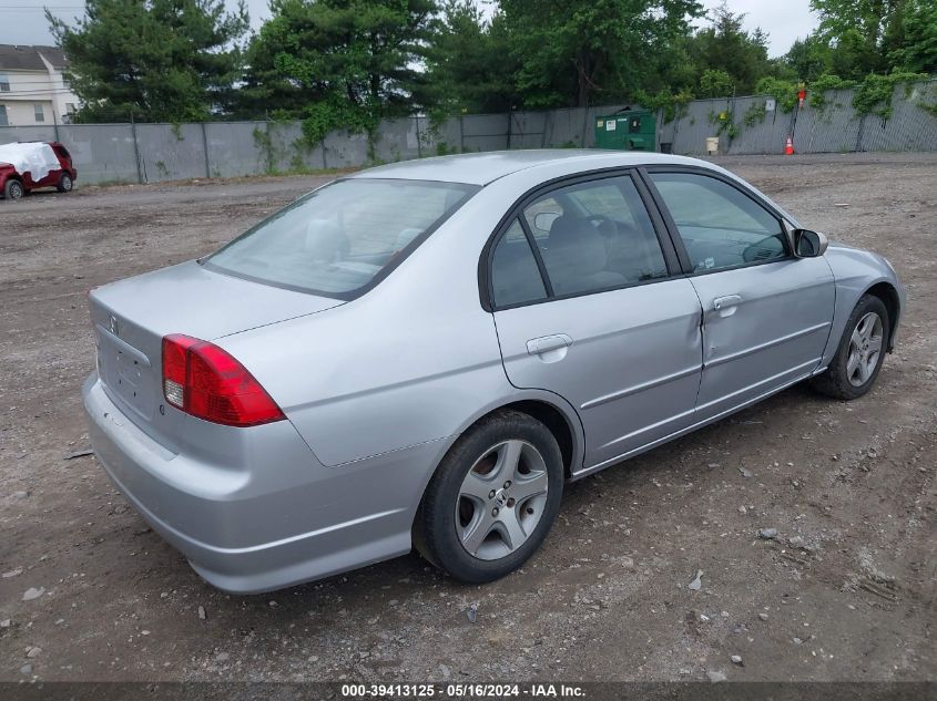 2004 Honda Civic Ex VIN: 2HGES26754H558333 Lot: 39413125