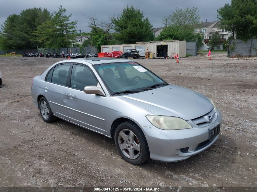 2004 Honda Civic Ex VIN: 2HGES26754H558333 Lot: 39413125