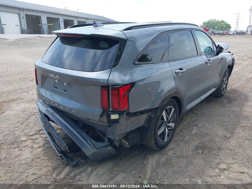 2022 Kia Sorento S VIN: 5XYRL4LC4NG124477 Lot: 39413191
