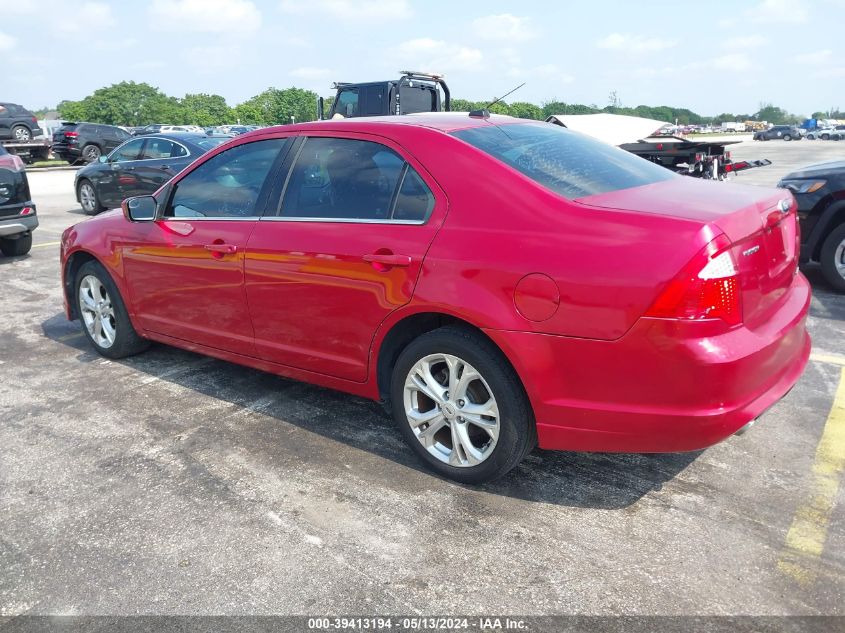 2012 Ford Fusion Se VIN: 3FAHP0HG8CR291051 Lot: 39413194