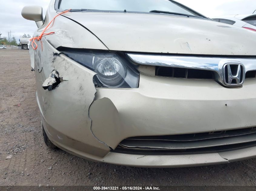 2007 Honda Civic Lx VIN: 1HGFA16597L010374 Lot: 39413221