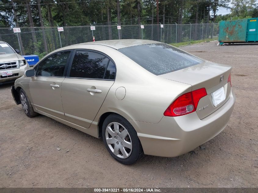 2007 Honda Civic Lx VIN: 1HGFA16597L010374 Lot: 39413221