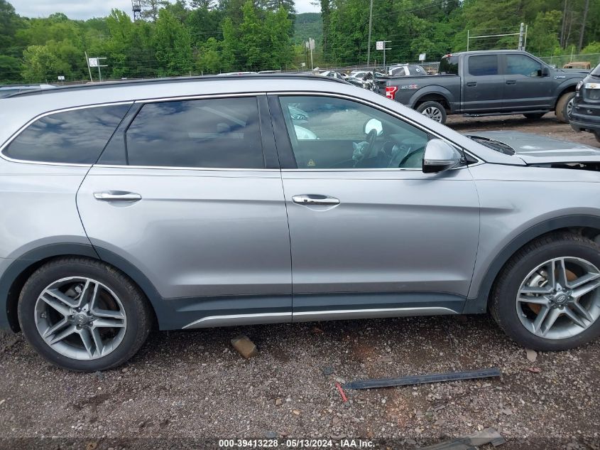 2017 Hyundai Santa Fe VIN: KM8SR4HGXHU236105 Lot: 39413228