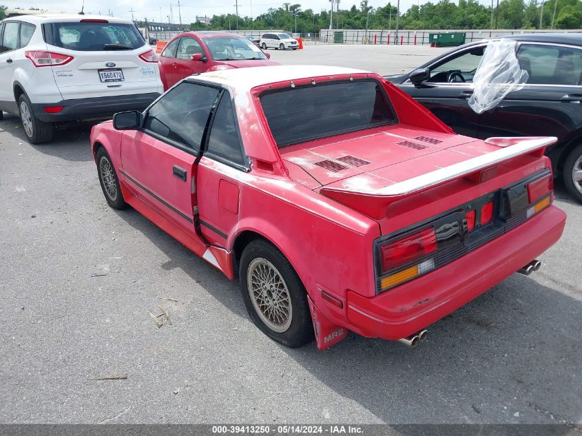 1988 Toyota Mr2 VIN: JT2AW15C3J0129081 Lot: 39413250