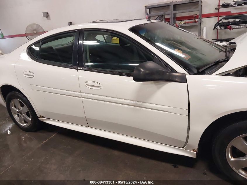 2005 Pontiac Grand Prix VIN: 2G2WP522751291887 Lot: 39413301