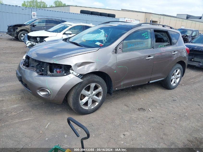 2009 Nissan Murano Sl VIN: JN8AZ18W29W134578 Lot: 39413355