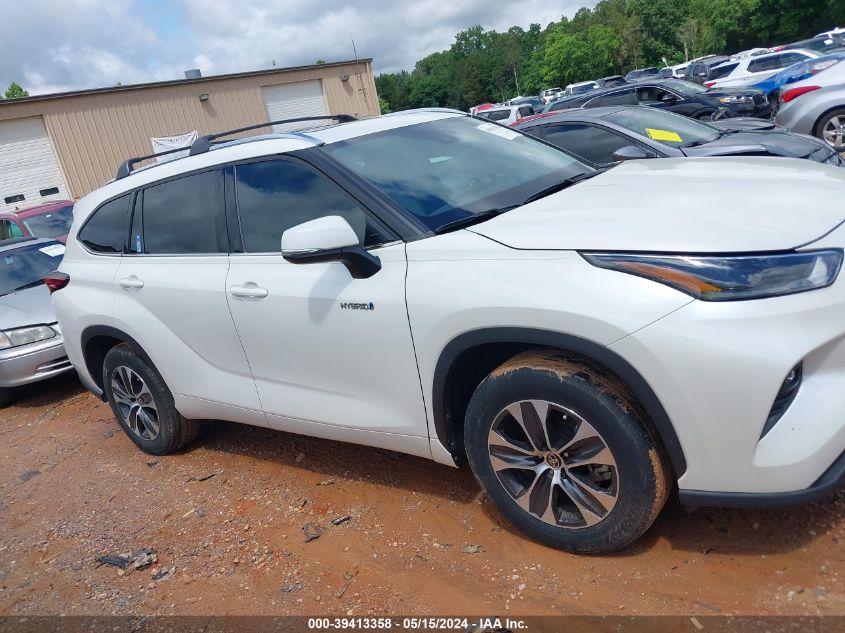 2021 Toyota Highlander Hybrid Xle VIN: 5TDHARAH0MS503961 Lot: 39413358