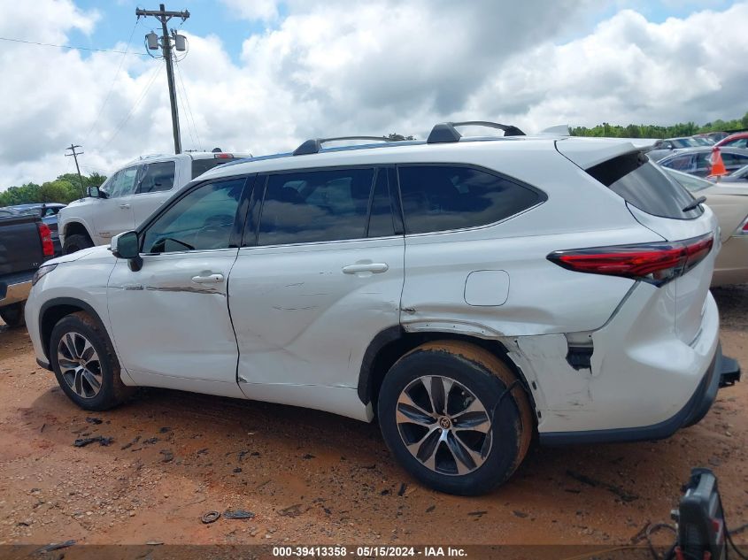 2021 Toyota Highlander Hybrid Xle VIN: 5TDHARAH0MS503961 Lot: 39413358