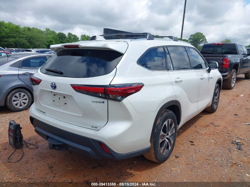 2021 Toyota Highlander Hybrid Xle VIN: 5TDHARAH0MS503961 Lot: 39413358