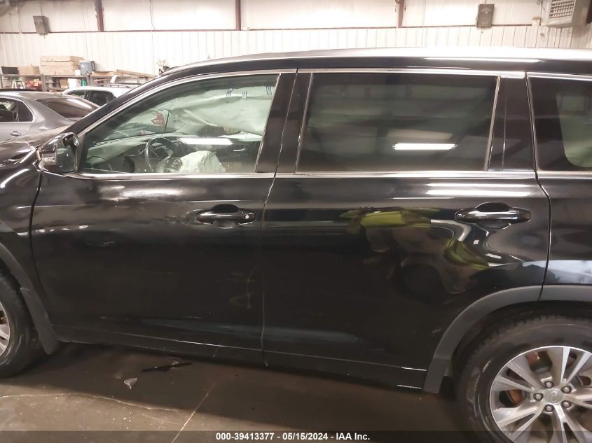 2014 Toyota Highlander Xle V6 VIN: 5TDJKRFH3ES009487 Lot: 39413377