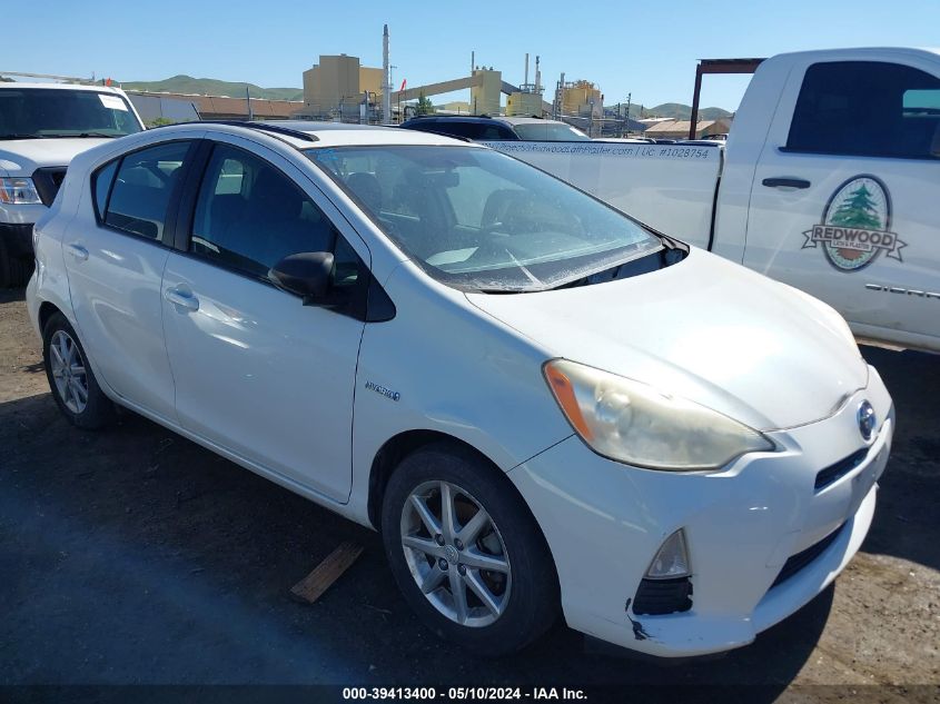 2012 Toyota Prius C Three VIN: JTDKDTB34C1018117 Lot: 39413400