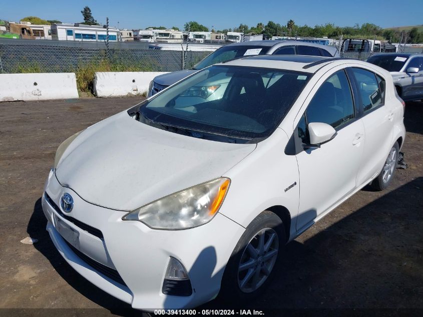 2012 Toyota Prius C Three VIN: JTDKDTB34C1018117 Lot: 39413400