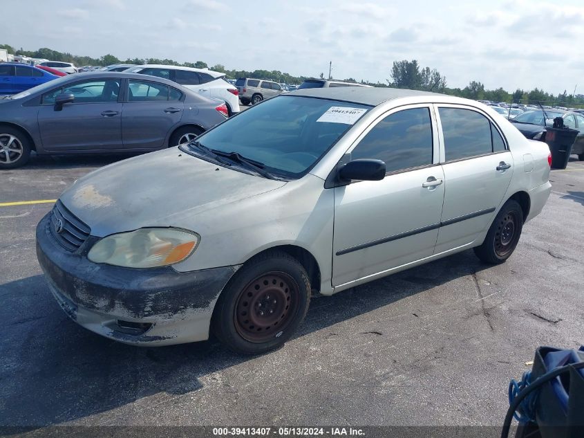 2003 Toyota Corolla Ce VIN: JTDBR32E830026486 Lot: 39413407