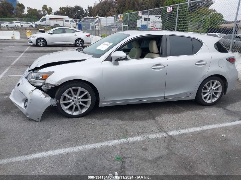 2012 Lexus Ct 200H Premium VIN: JTHKD5BH2C2095388 Lot: 39413443