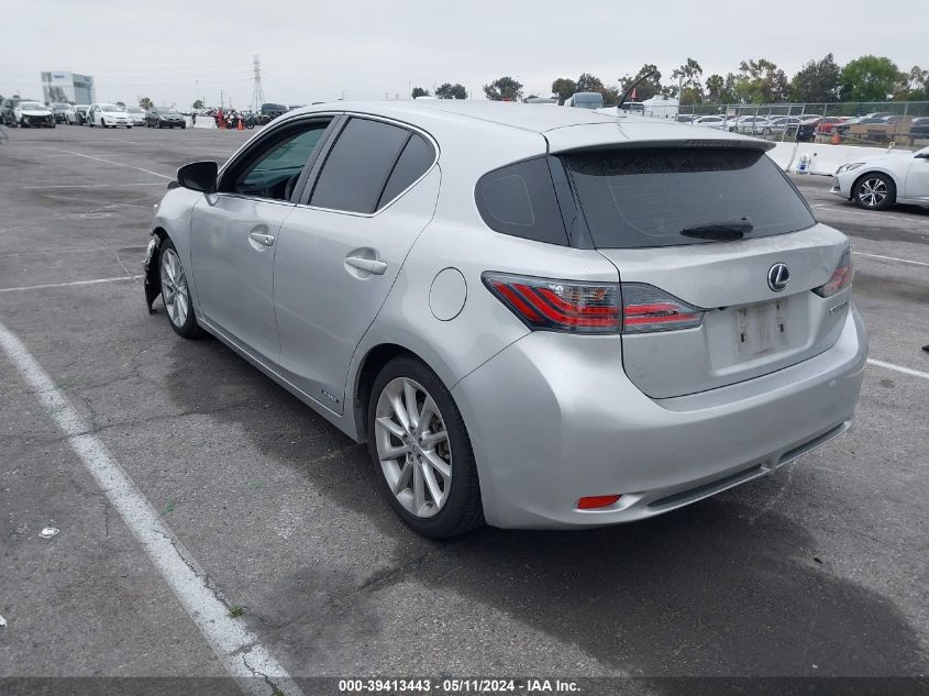 2012 Lexus Ct 200H Premium VIN: JTHKD5BH2C2095388 Lot: 39413443