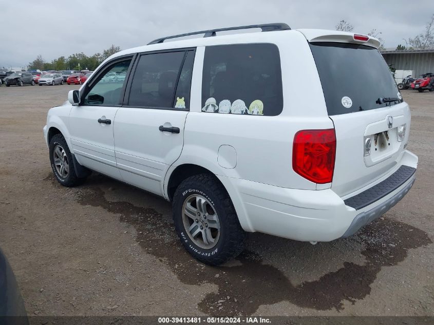 2004 Honda Pilot Ex-L VIN: 2HKYF185148593321 Lot: 39413481