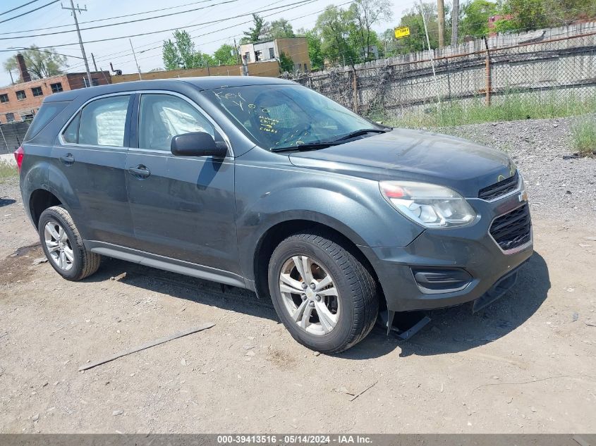 2017 Chevrolet Equinox Ls VIN: 2GNALBEK0H1615205 Lot: 39413516