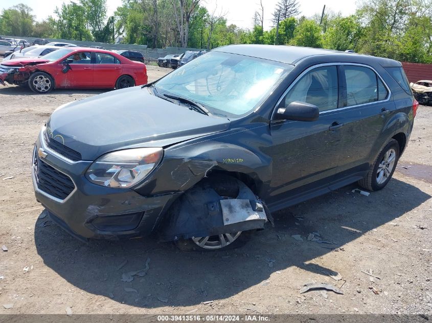 2017 Chevrolet Equinox Ls VIN: 2GNALBEK0H1615205 Lot: 39413516