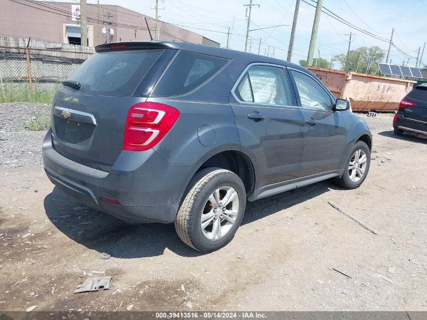 2017 Chevrolet Equinox Ls VIN: 2GNALBEK0H1615205 Lot: 39413516