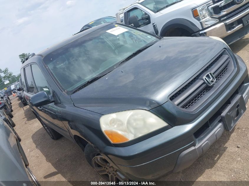 2004 Honda Pilot Ex-L VIN: 2HKYF18654H517545 Lot: 39413545