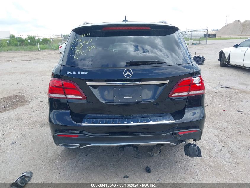 2017 Mercedes-Benz Gle 350 VIN: 4JGDA5JB3HA953833 Lot: 39413548