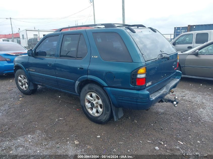 1999 Isuzu Rodeo VIN: 4S2CM58W3X4367196 Lot: 39413554