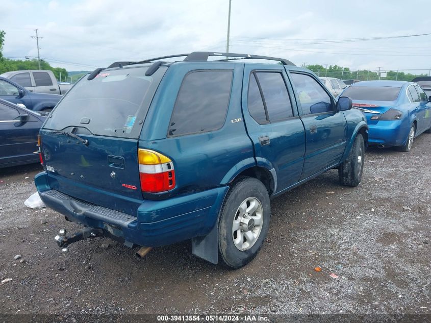 1999 Isuzu Rodeo VIN: 4S2CM58W3X4367196 Lot: 39413554