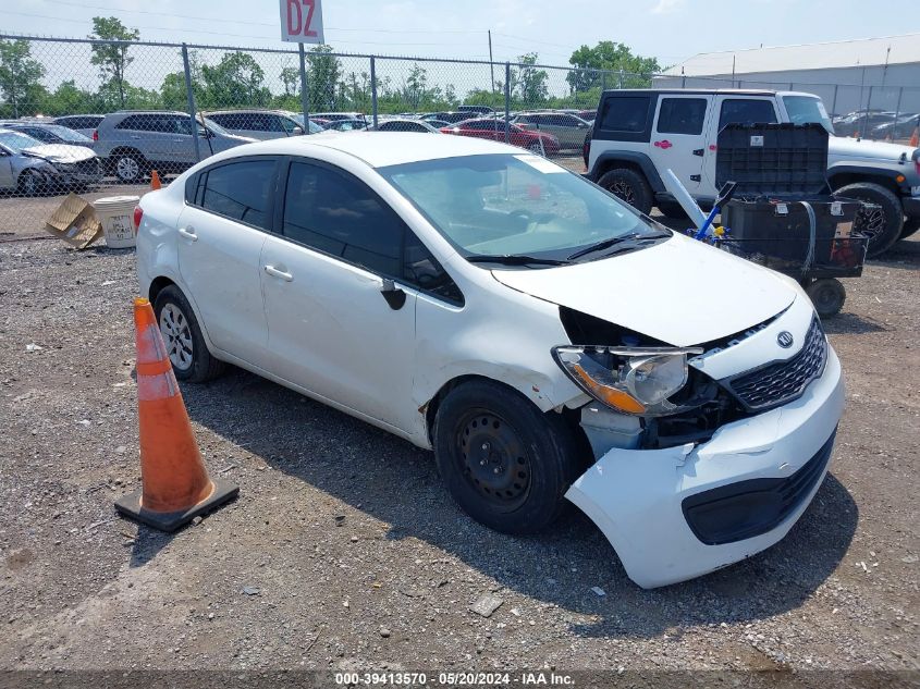 2013 Kia Rio Lx VIN: KNADM4A31D6163553 Lot: 39413570