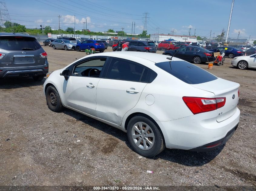 2013 Kia Rio Lx VIN: KNADM4A31D6163553 Lot: 39413570