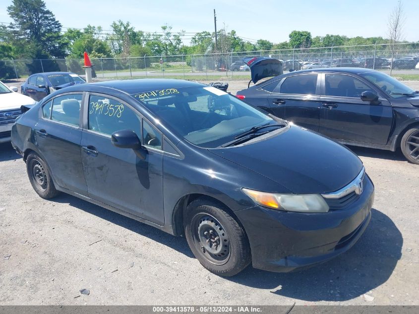 2012 Honda Civic Lx VIN: 19XFB2F57CE314727 Lot: 39413578