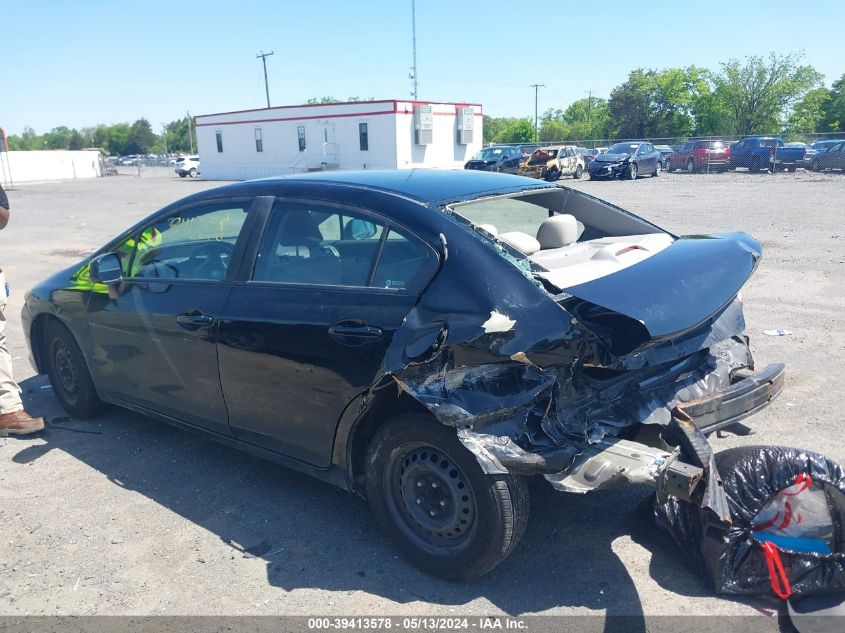 2012 Honda Civic Lx VIN: 19XFB2F57CE314727 Lot: 39413578