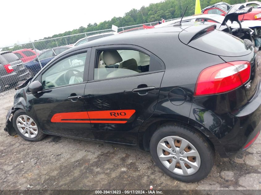 2012 Kia Rio5 Lx VIN: KNADM5A38C6092985 Lot: 39413623