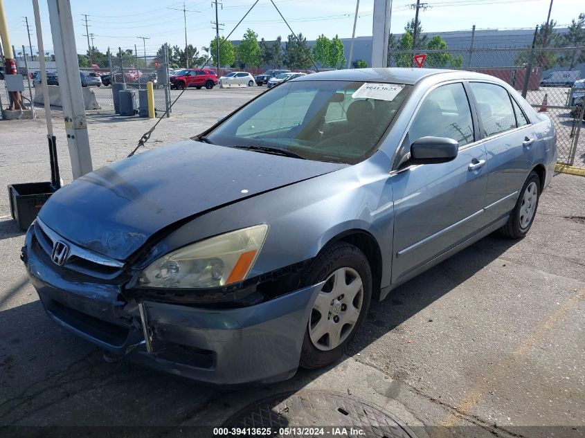 2007 Honda Accord 2.4 Lx VIN: 1HGCM56487A008555 Lot: 39413625