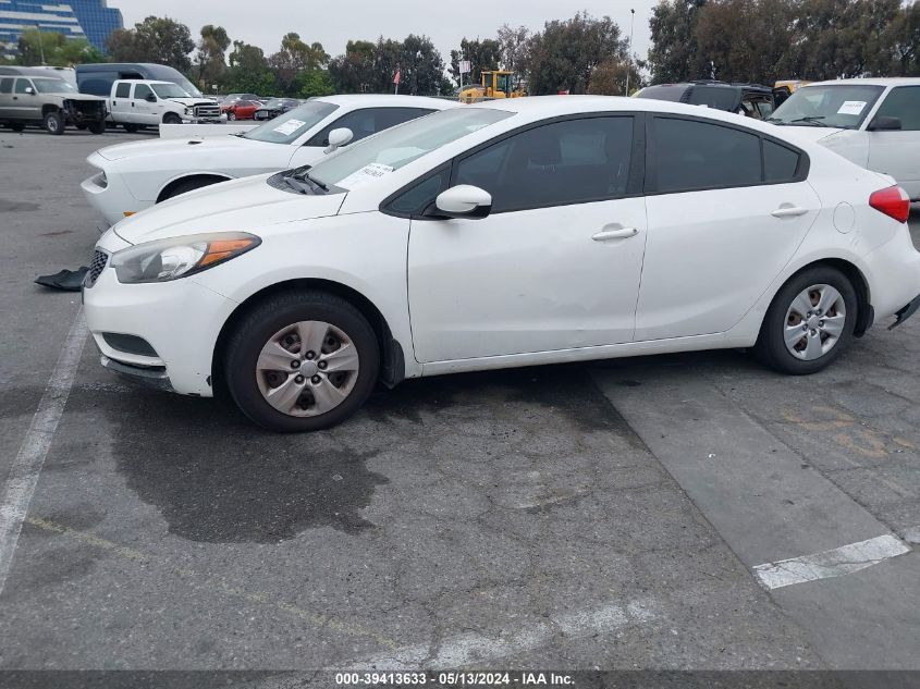 2014 Kia Forte Lx VIN: KNAFK4A63E5073790 Lot: 39413633