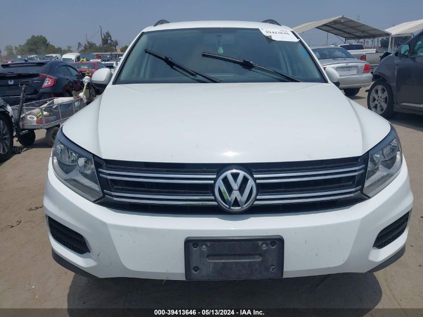 2017 Volkswagen Tiguan 2.0T/2.0T S VIN: WVGAV7AX2HK054812 Lot: 39413646