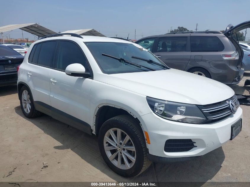 2017 Volkswagen Tiguan 2.0T/2.0T S VIN: WVGAV7AX2HK054812 Lot: 39413646