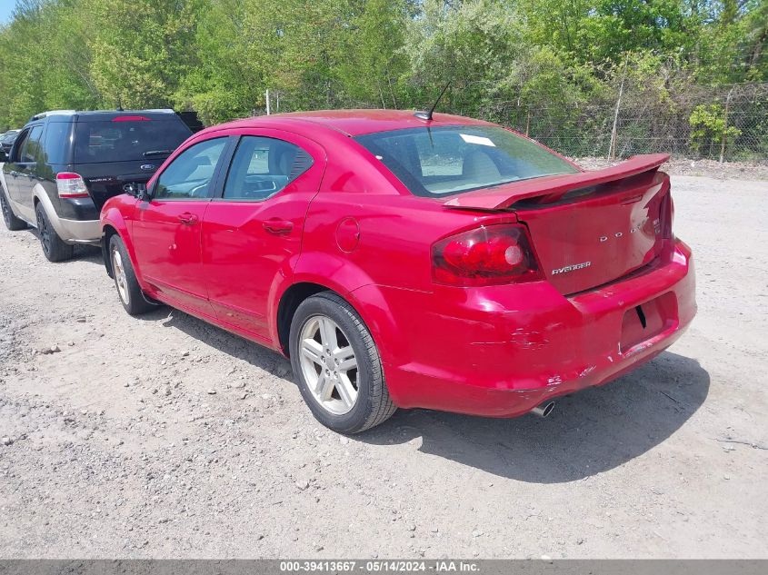 2013 Dodge Avenger Sxt VIN: 1C3CDZCG2DN740659 Lot: 39413667