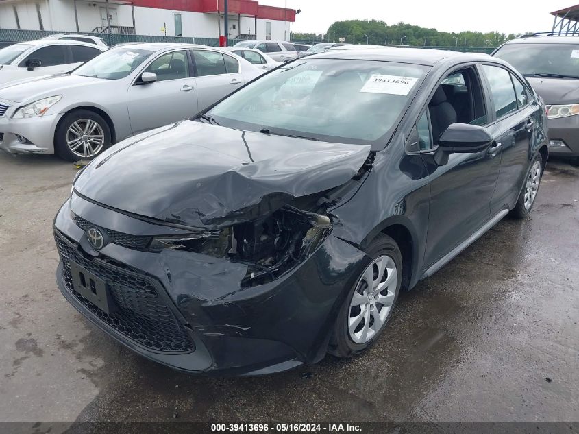 2020 Toyota Corolla Le VIN: 5YFEPRAE6LP053182 Lot: 39413696