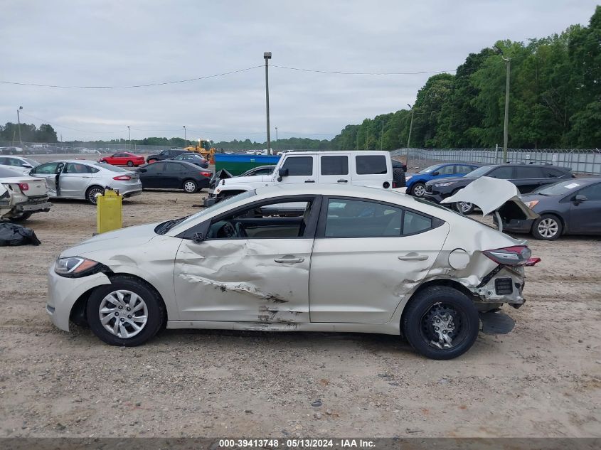 2017 Hyundai Elantra Se VIN: KMHD74LF6HU100074 Lot: 39413748