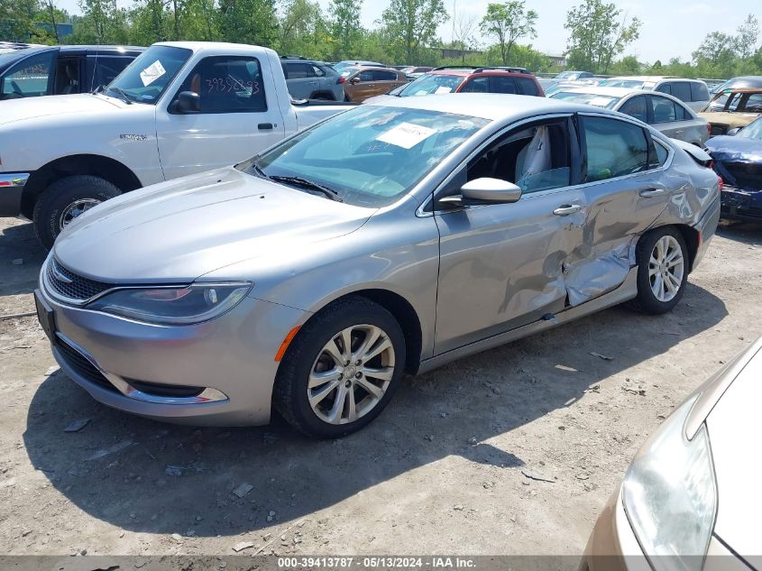 2015 Chrysler 200 Limited VIN: 1C3CCCAB0FN612303 Lot: 39413787