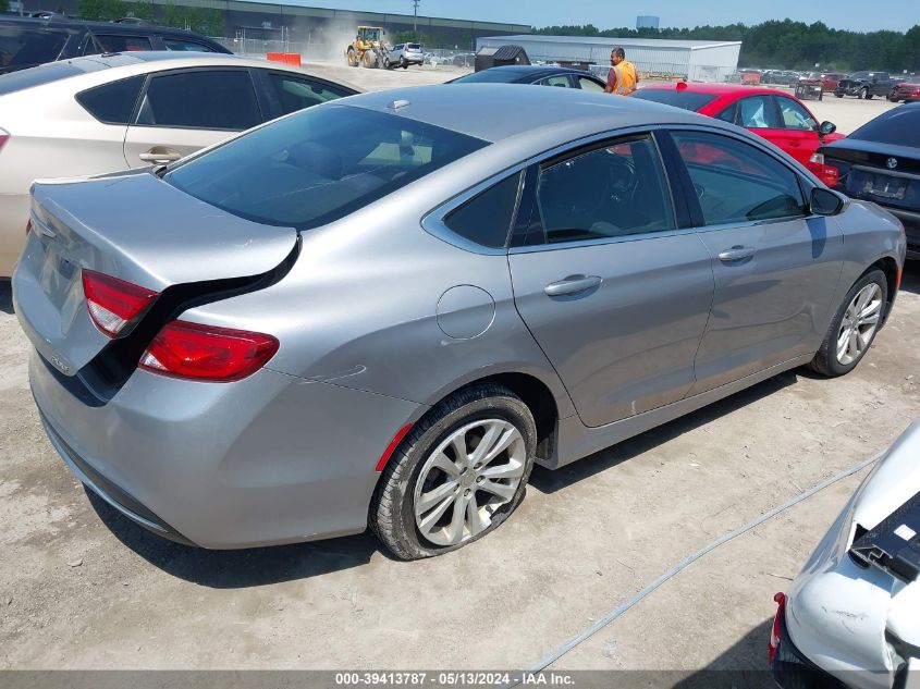 2015 Chrysler 200 Limited VIN: 1C3CCCAB0FN612303 Lot: 39413787