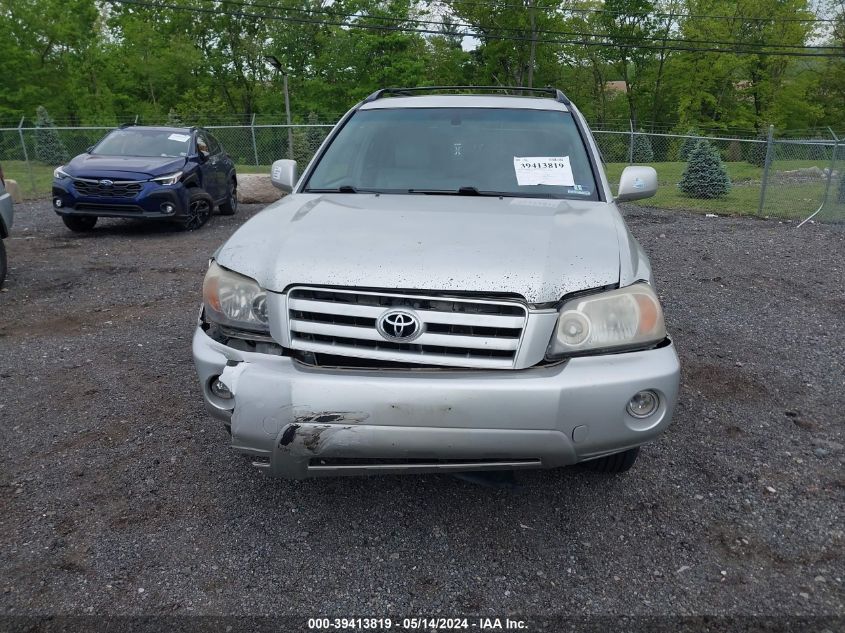 2006 Toyota Highlander Limited V6 VIN: JTEEP21A560151344 Lot: 39413819