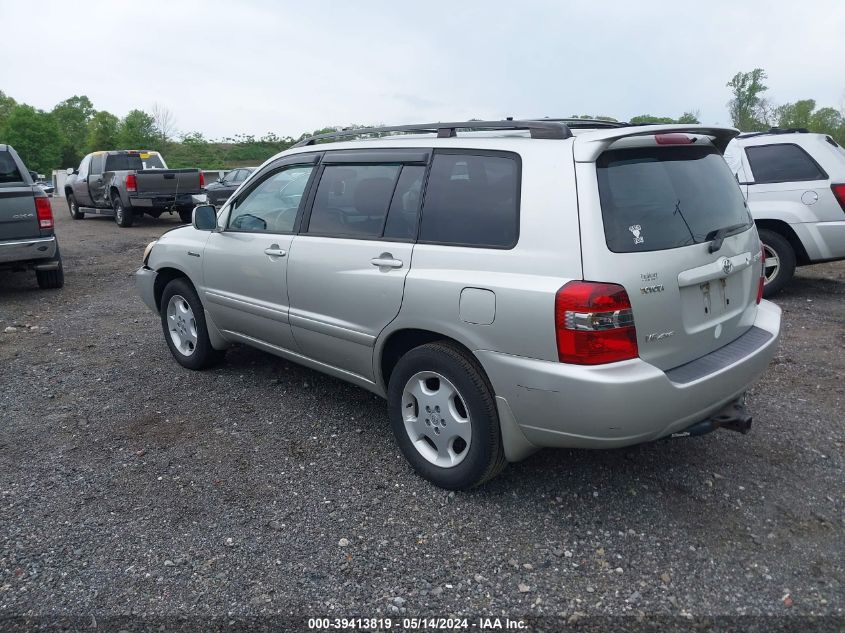 2006 Toyota Highlander Limited V6 VIN: JTEEP21A560151344 Lot: 39413819