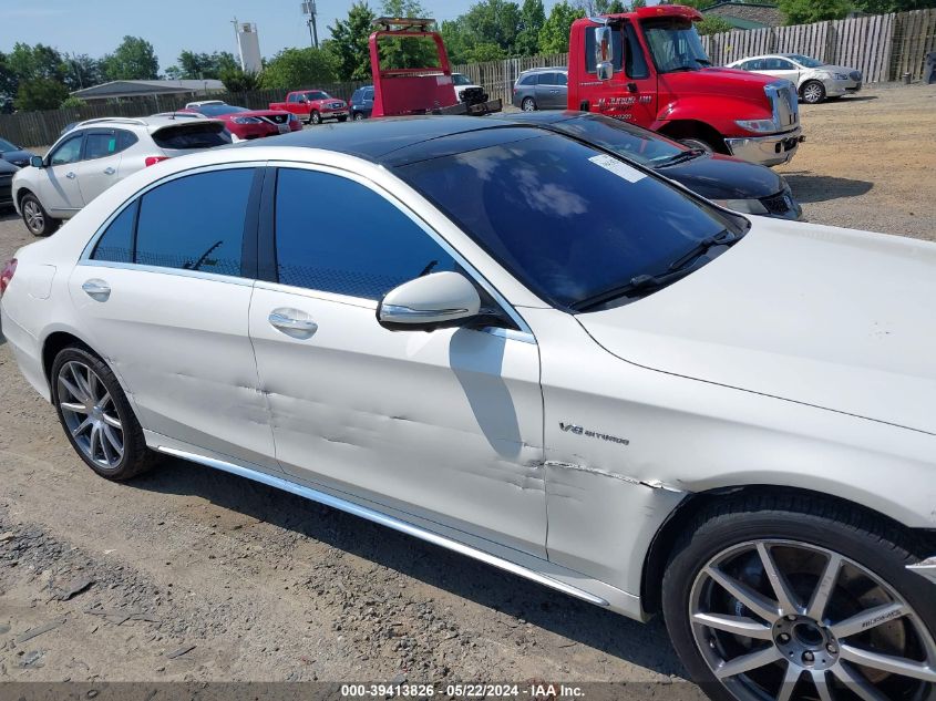 2014 Mercedes-Benz S 63 Amg 4Matic VIN: WDDUG7JBXEA020155 Lot: 39413826