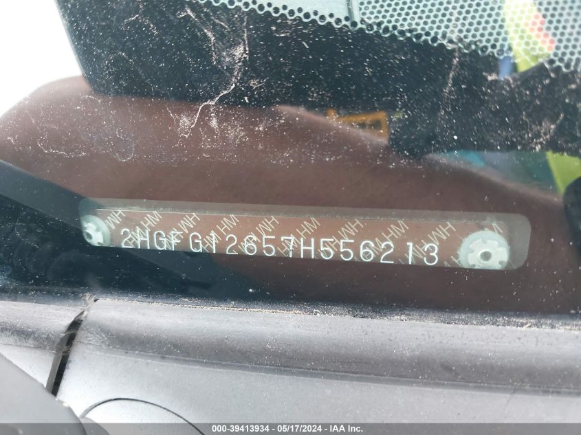 2007 Honda Civic Lx VIN: 1HGFA15547L087106 Lot: 39413934