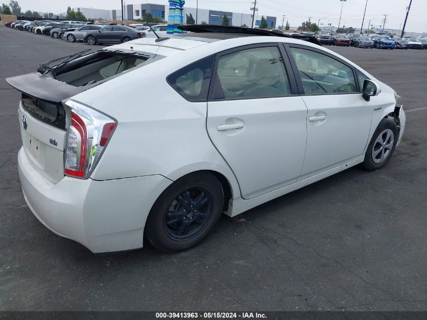 2012 Toyota Prius Three VIN: JTDKN3DUXC1551480 Lot: 39413963